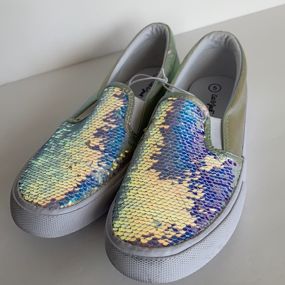 Cat & Jack Mermaid Slip On Shoes - Picture 13 of 13